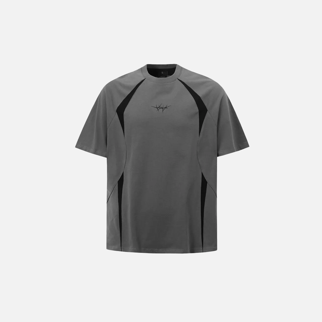 Embroidered Fashionable Racing Patchwork T-Shirt - Luxuryurbanwear