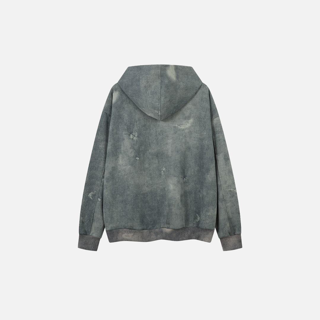 Streetwear Gothic Oversized Front Pocket Tie-Dye Hoodie - Luxuryurbanwear