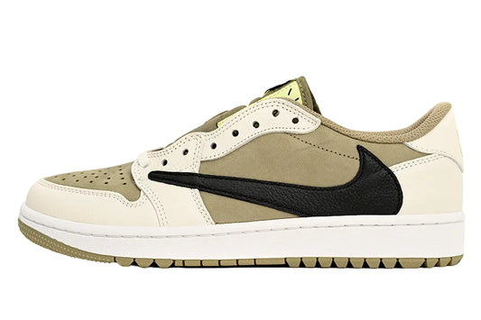 Custom Travis Scott x Air Jordan 1 Low Golf TS DM7866-01 - Luxuryurbanwear