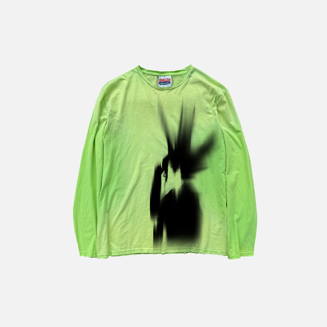 Washed Cartoon O-Neck Graphic Long Sleeve T-Shirt - Luxuryurbanwear