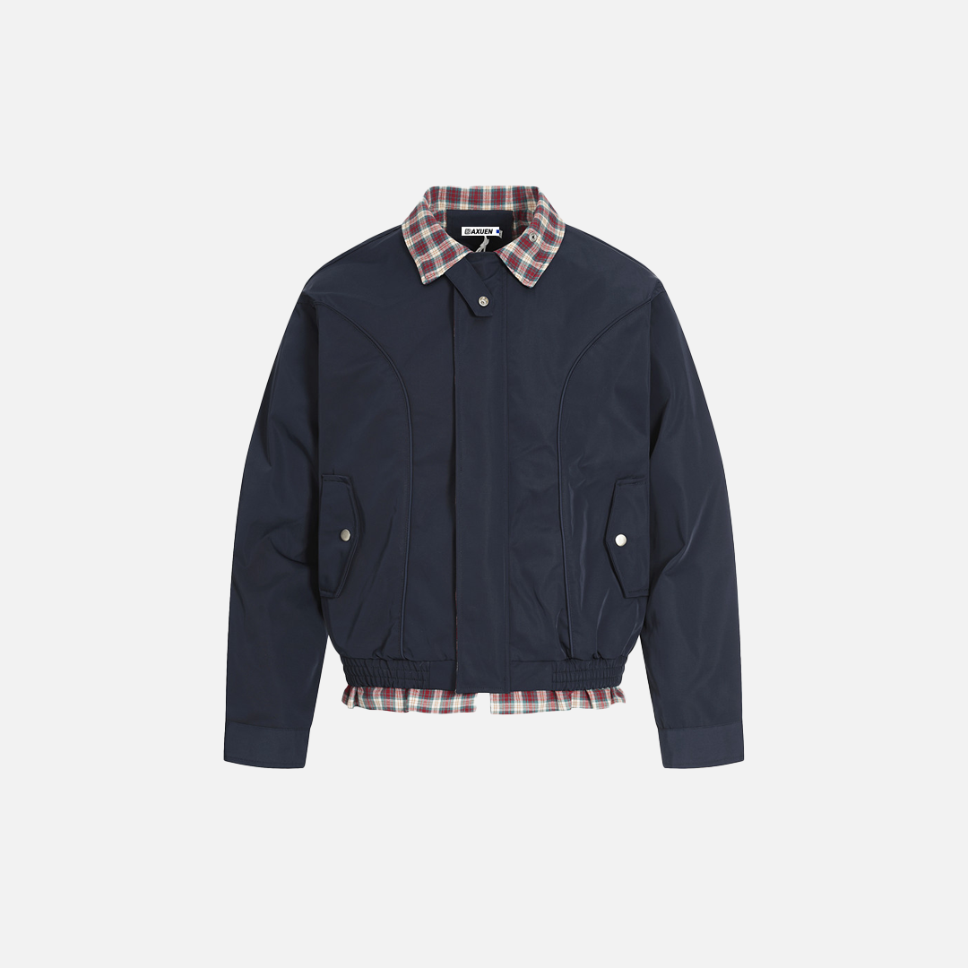 Winter Streetwear Stylish Plaid Collar Jacket - Luxuryurbanwear