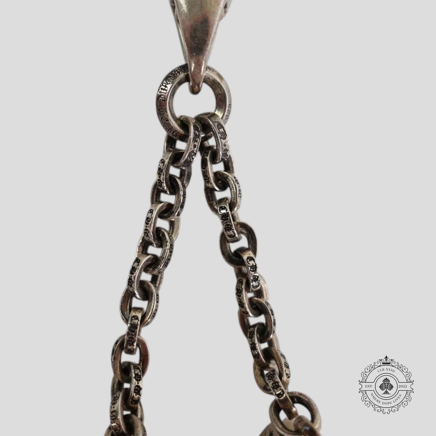 Chrome Hearts Dice Keychain in Silver