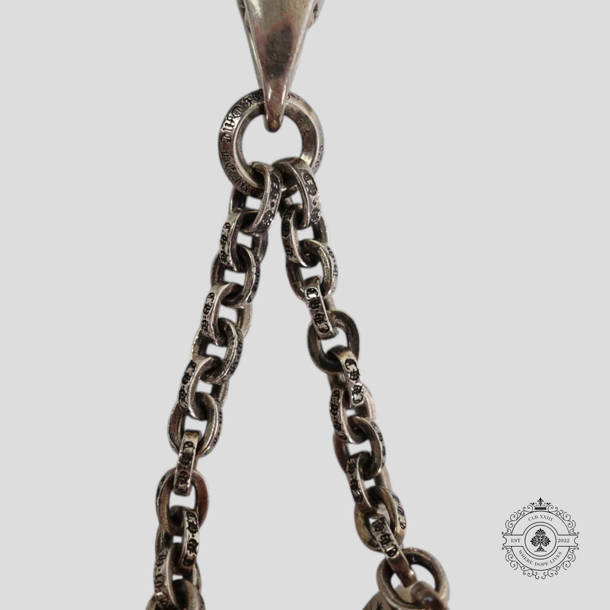 Chrome Hearts Dice Keychain in Silver