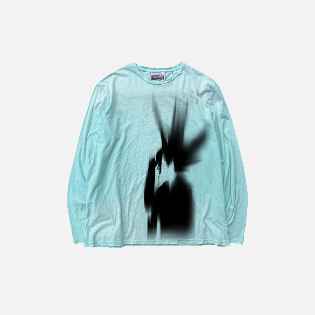 Washed Cartoon O-Neck Graphic Long Sleeve T-Shirt - Luxuryurbanwear