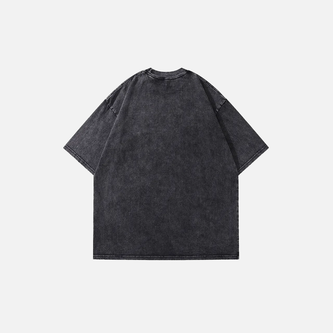 Streetwear Spider Letter Print Gothic Cotton T-Shirt - Luxuryurbanwear