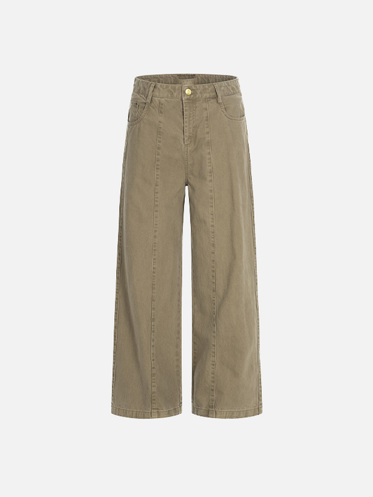 Punk Retro American Style Wide Leg Pants - Luxuryurbanwear