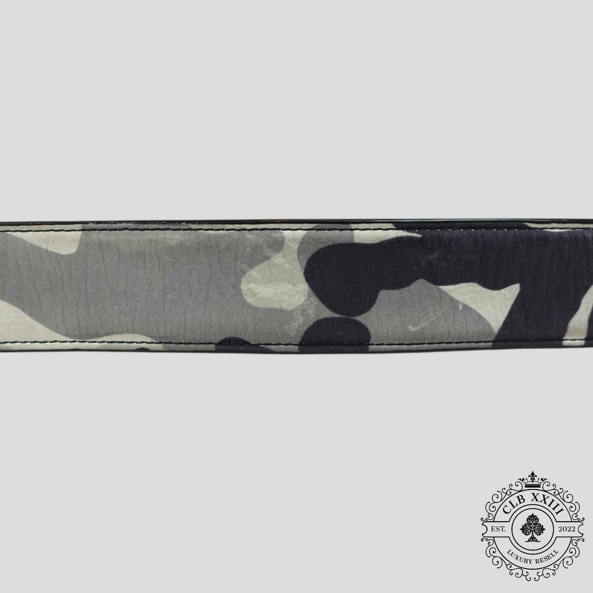 Chrome Hearts Snow Camo Belt Strap