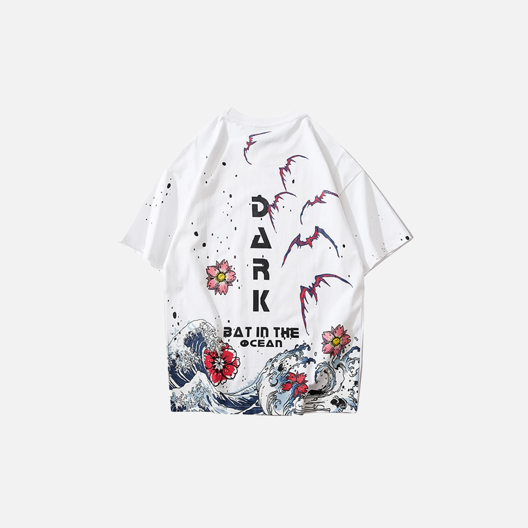 Streetwear Great Wave Japanese Cotton Summer T-Shirt - Luxuryurbanwear