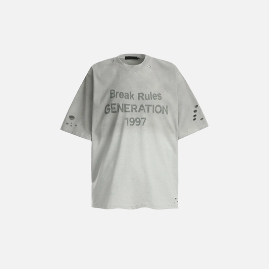 Stylish Y2K Grunge Graphic Tie Dye Ripped T-Shirt - Luxuryurbanwear