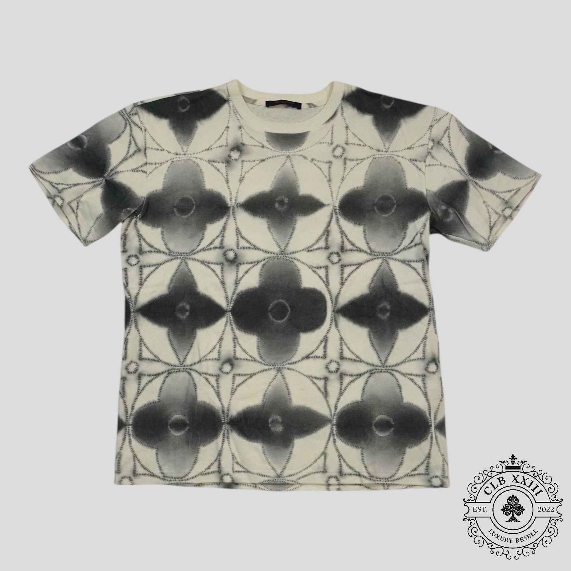 Louis Vuitton Printed Shibori Tie-Dye Tee in White