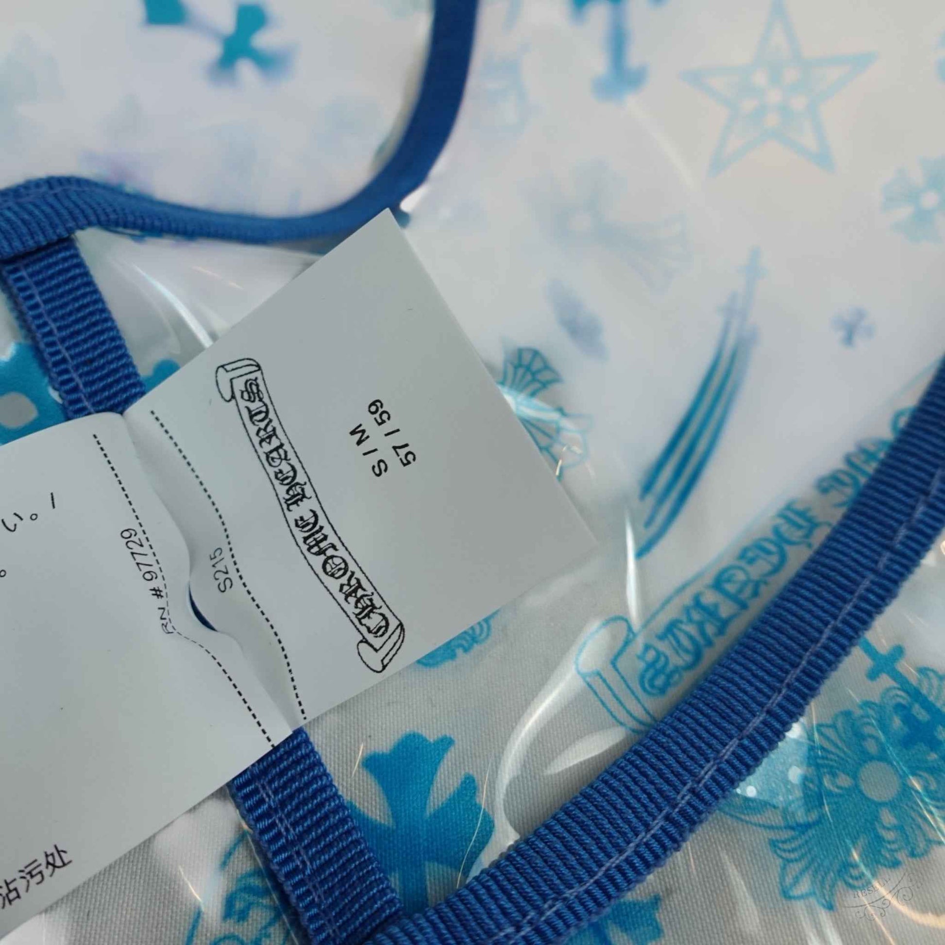 Chrome Hearts Transparent Bucket Hat in Clear/Blue