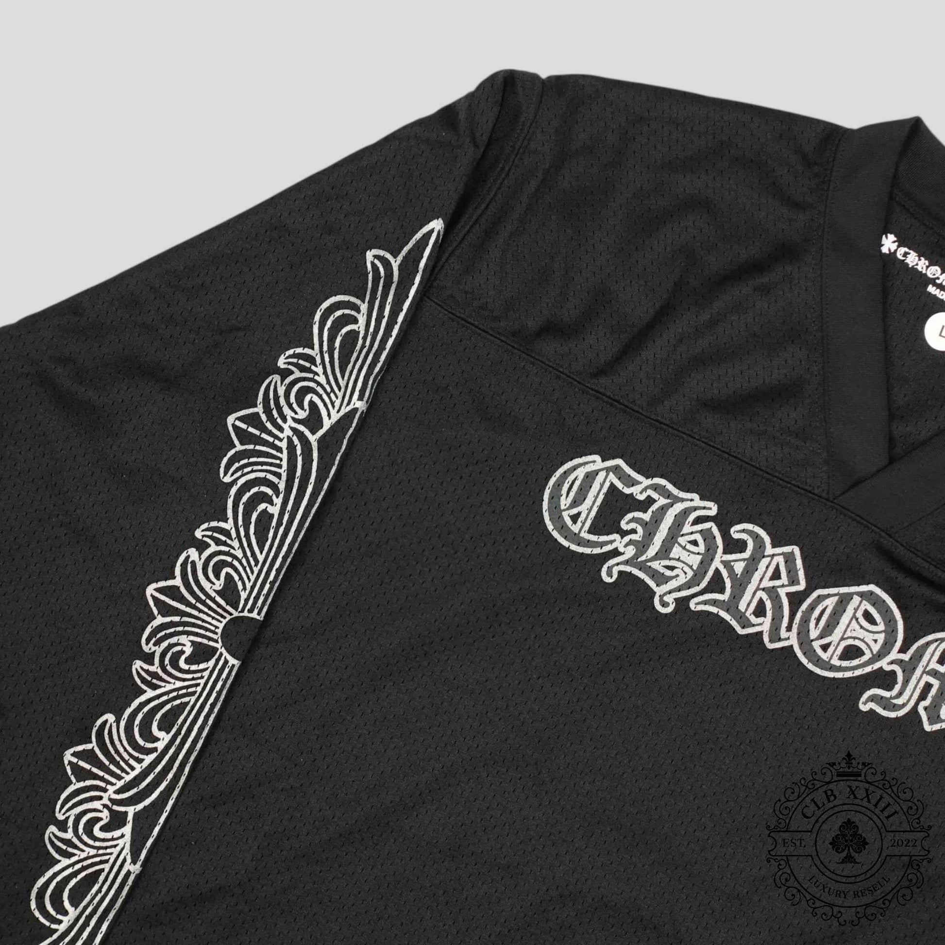 Chrome Hearts Mesh Warm Up Long Sleeve Jersey in Black