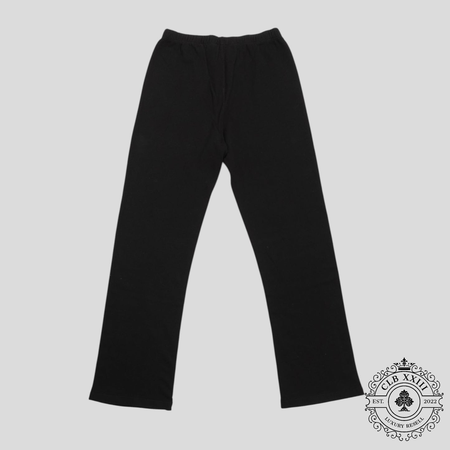 Chrome Hearts Women's Triple Cross CH Flocked Sweatpants in Black