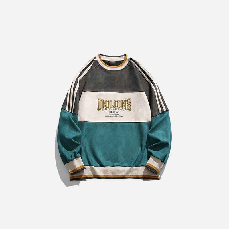Sweat Loose Patchwork 9B4