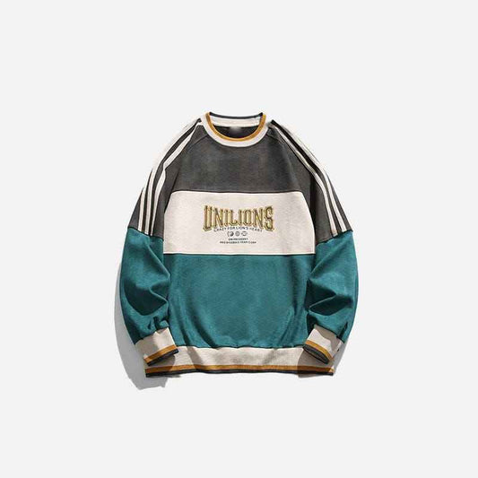 Sweat Loose Patchwork 9B4