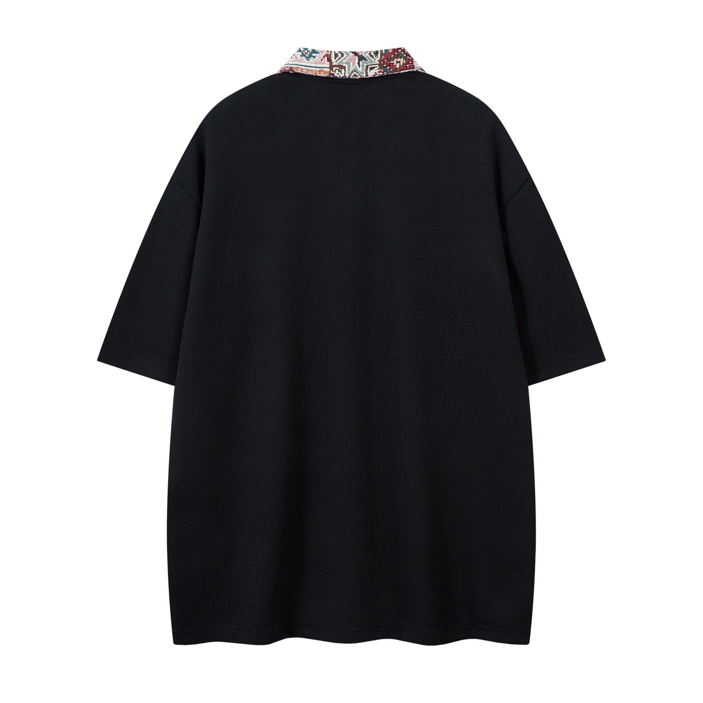 Patchwork Collar Design | Polo Shirt - Luxuryurbanwear