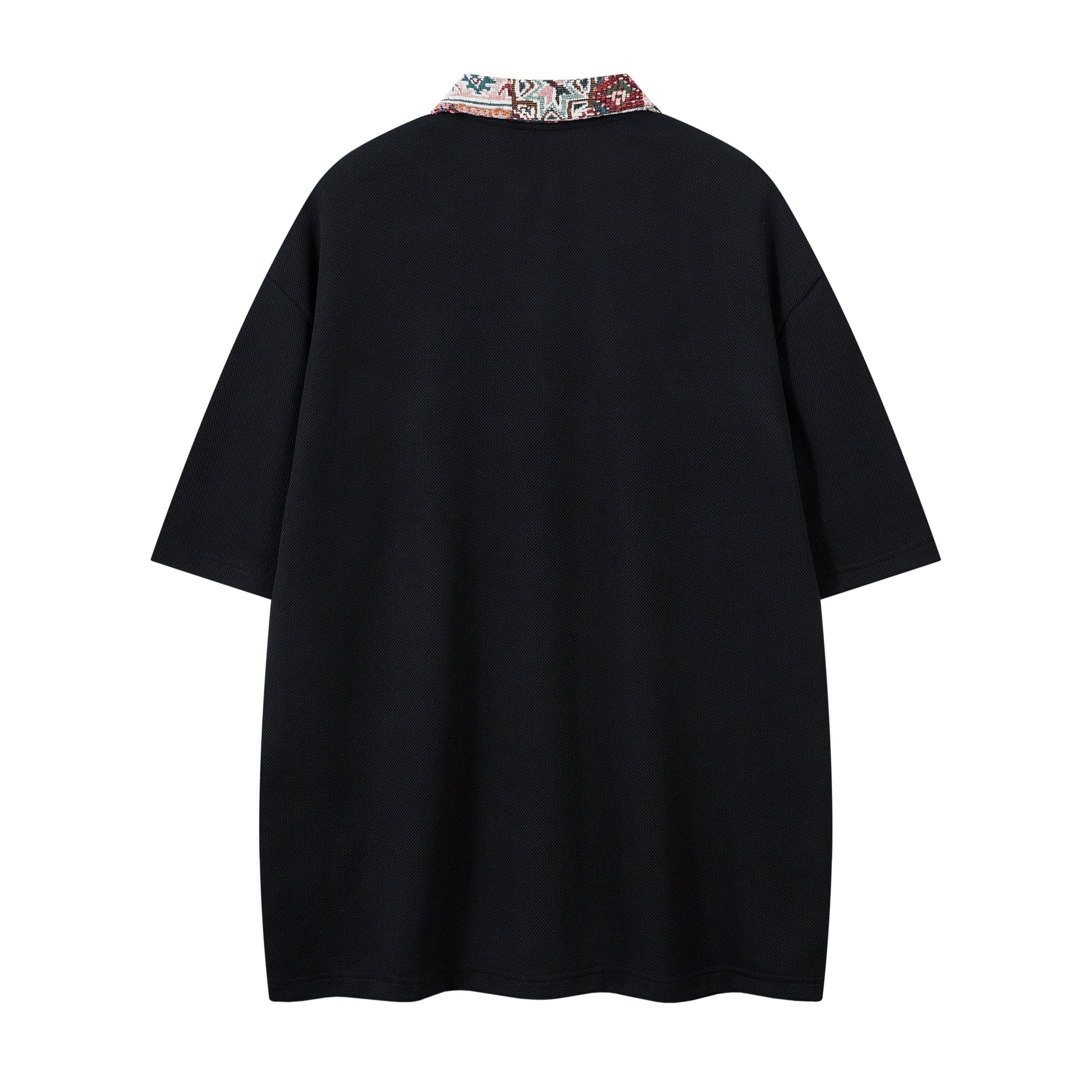 Patchwork Collar Design | Polo Shirt - Luxuryurbanwear