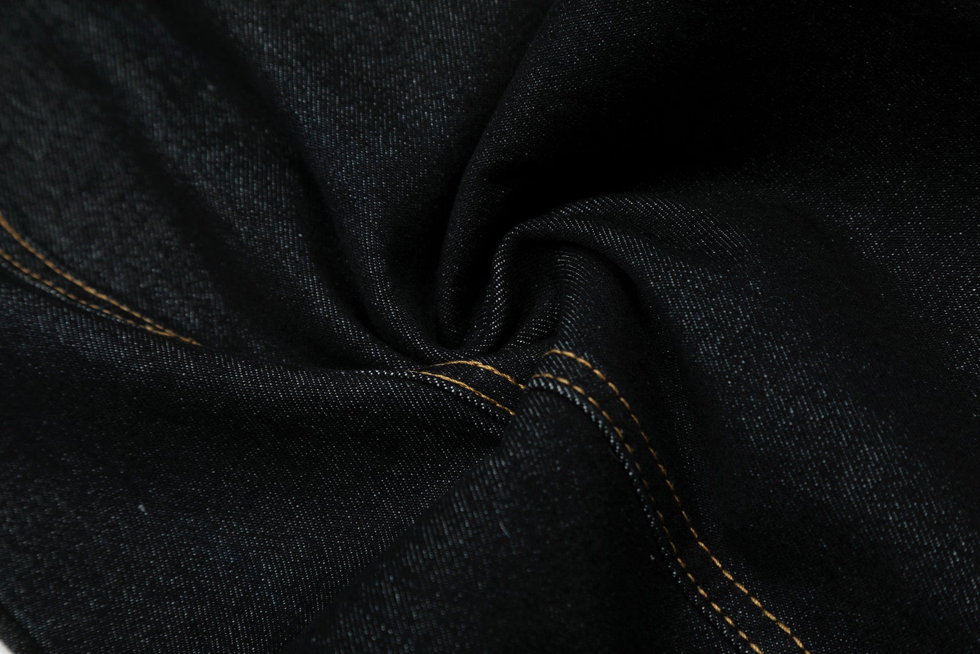 Gingham Tie Barrel Baggy Jeans - Sculptural Gingham Detail Denim | LuxuryUrbanwear - Luxuryurbanwear