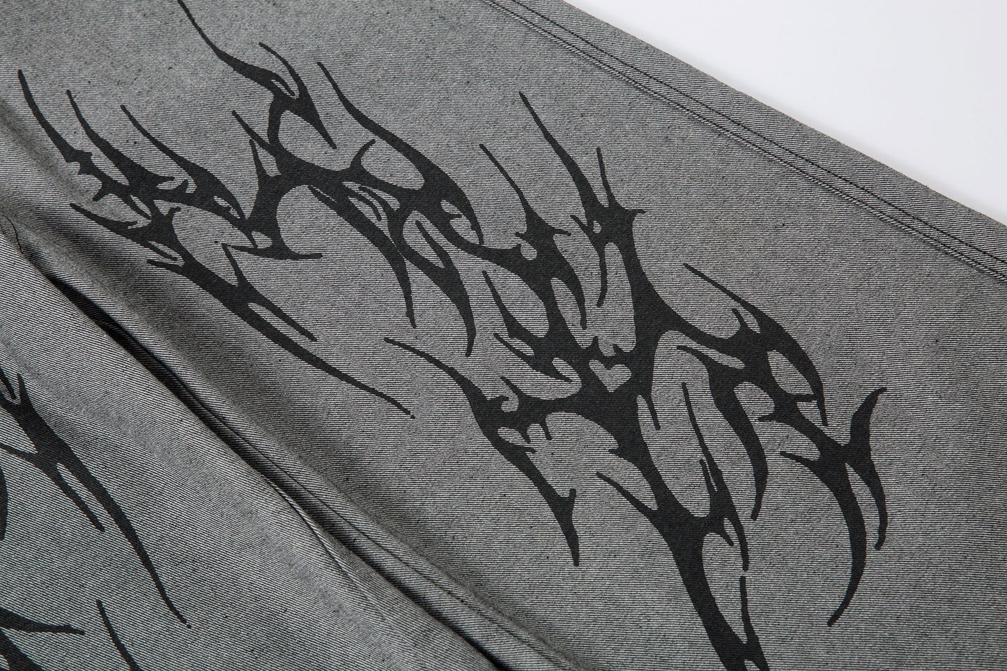 Tribal Flame Print | Baggy Jeans - Luxuryurbanwear