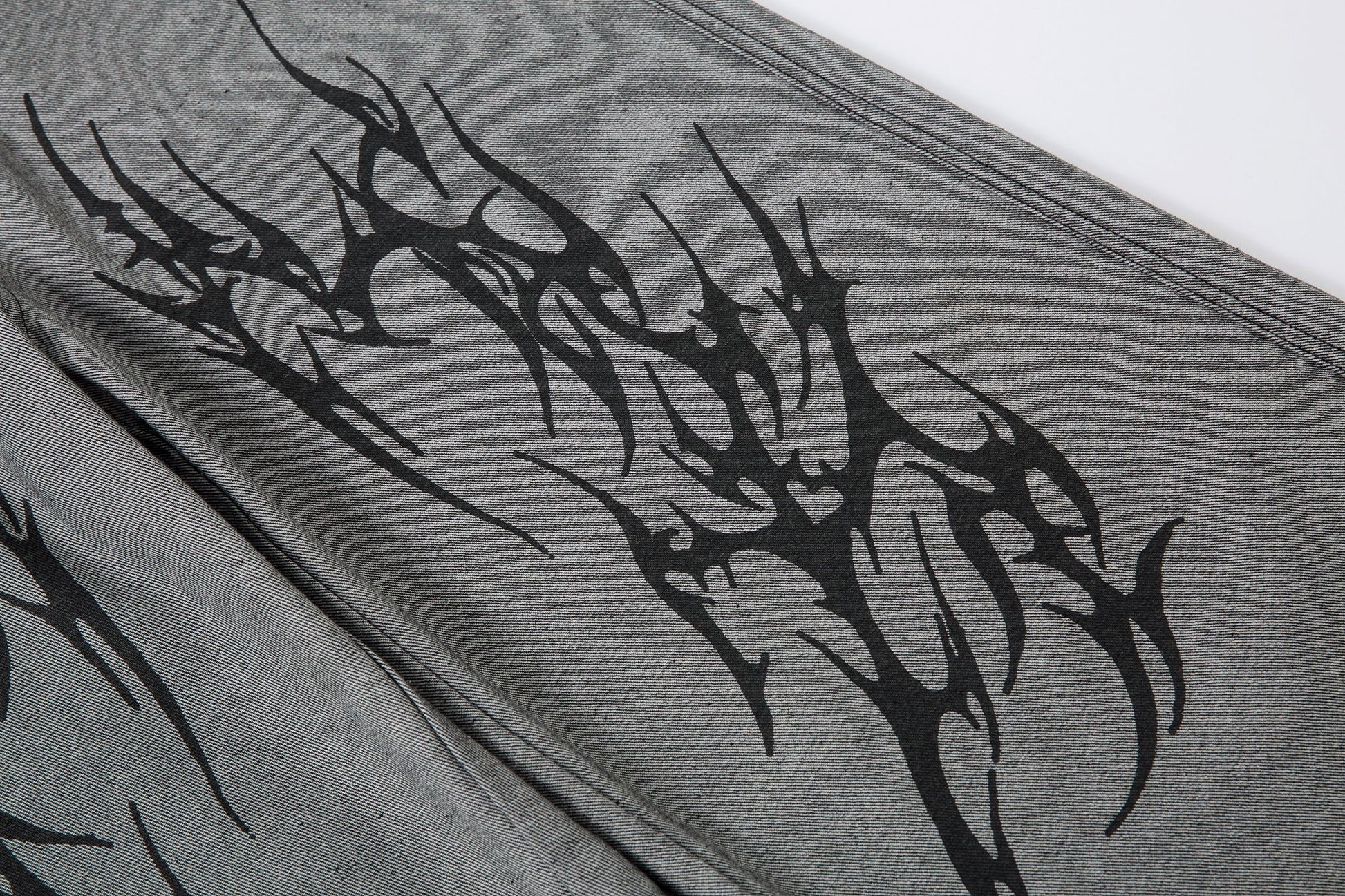Tribal Flame Print | Baggy Jeans - Luxuryurbanwear