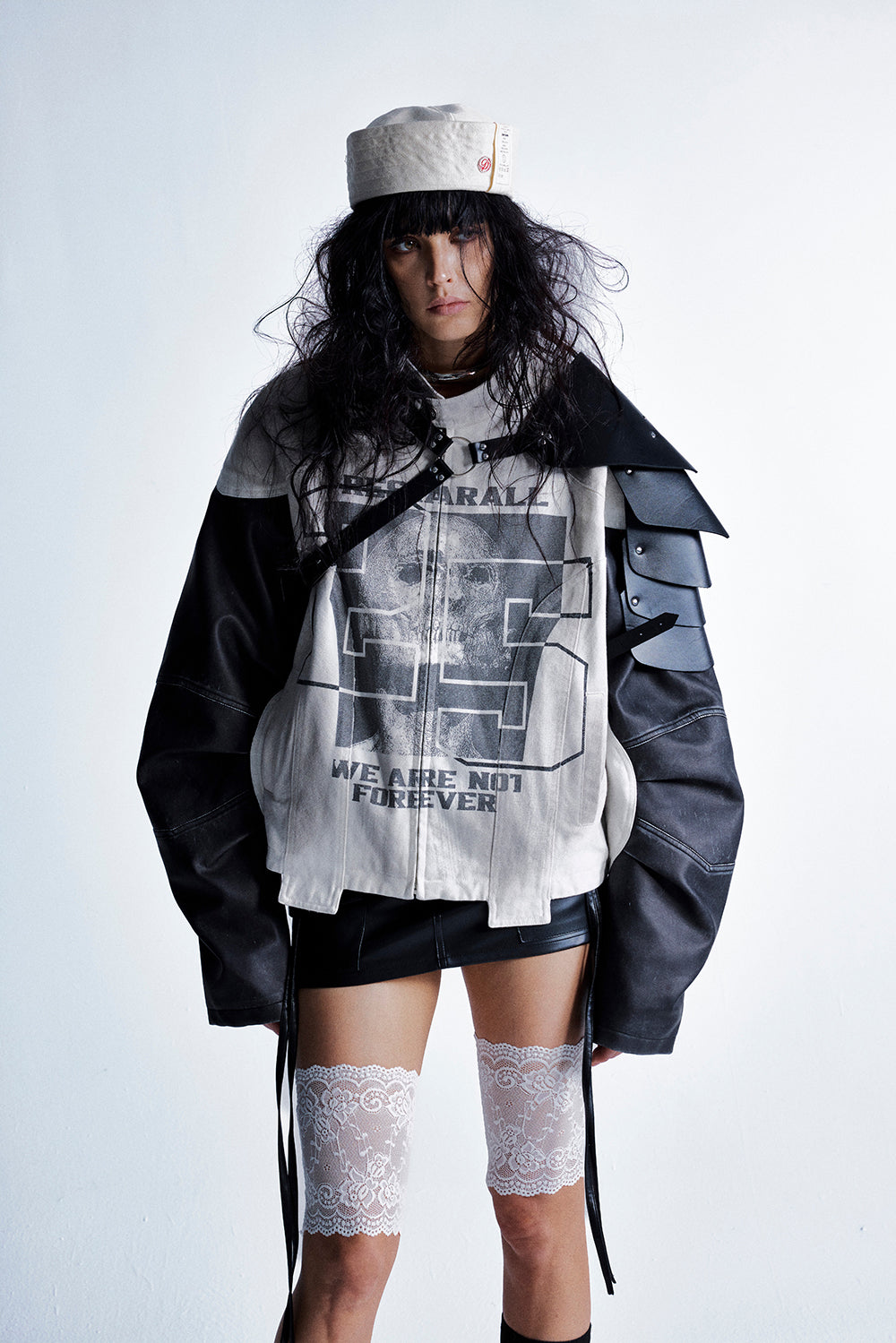 Retro Skull Punk | Motorcycle Jacket - Luxuryurbanwear