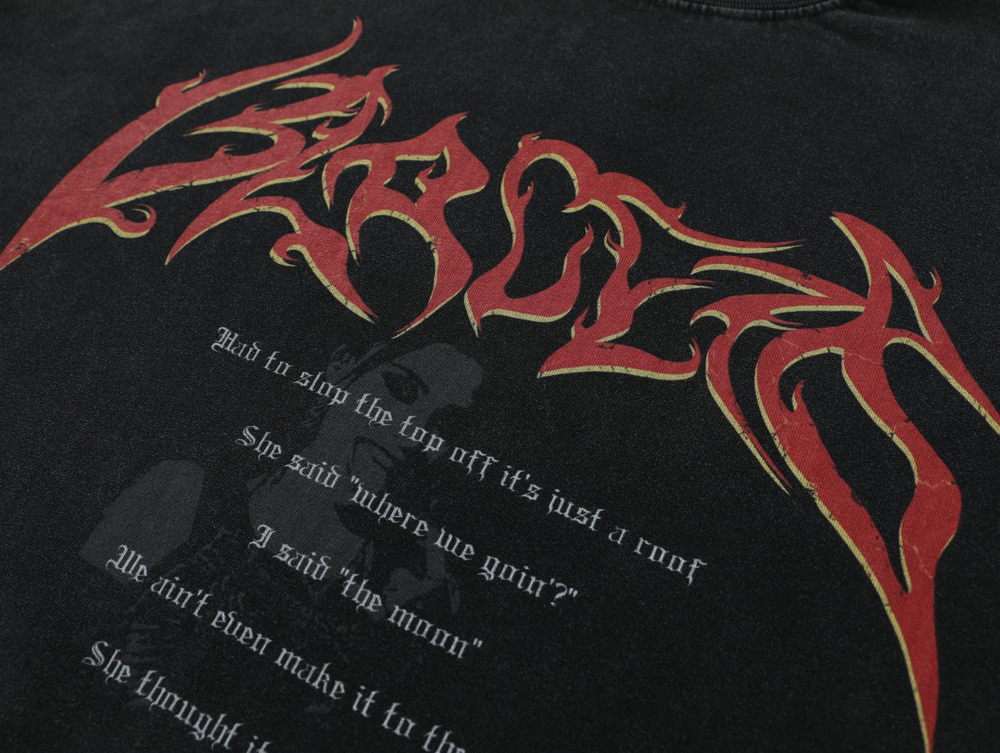 Archive Gothic Letter | Washed Sweatshirt - Luxuryurbanwear