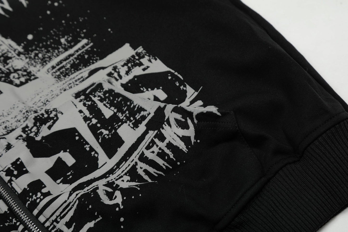 Graffiti Print | Oversized Zip Up Hoodie - Luxuryurbanwear