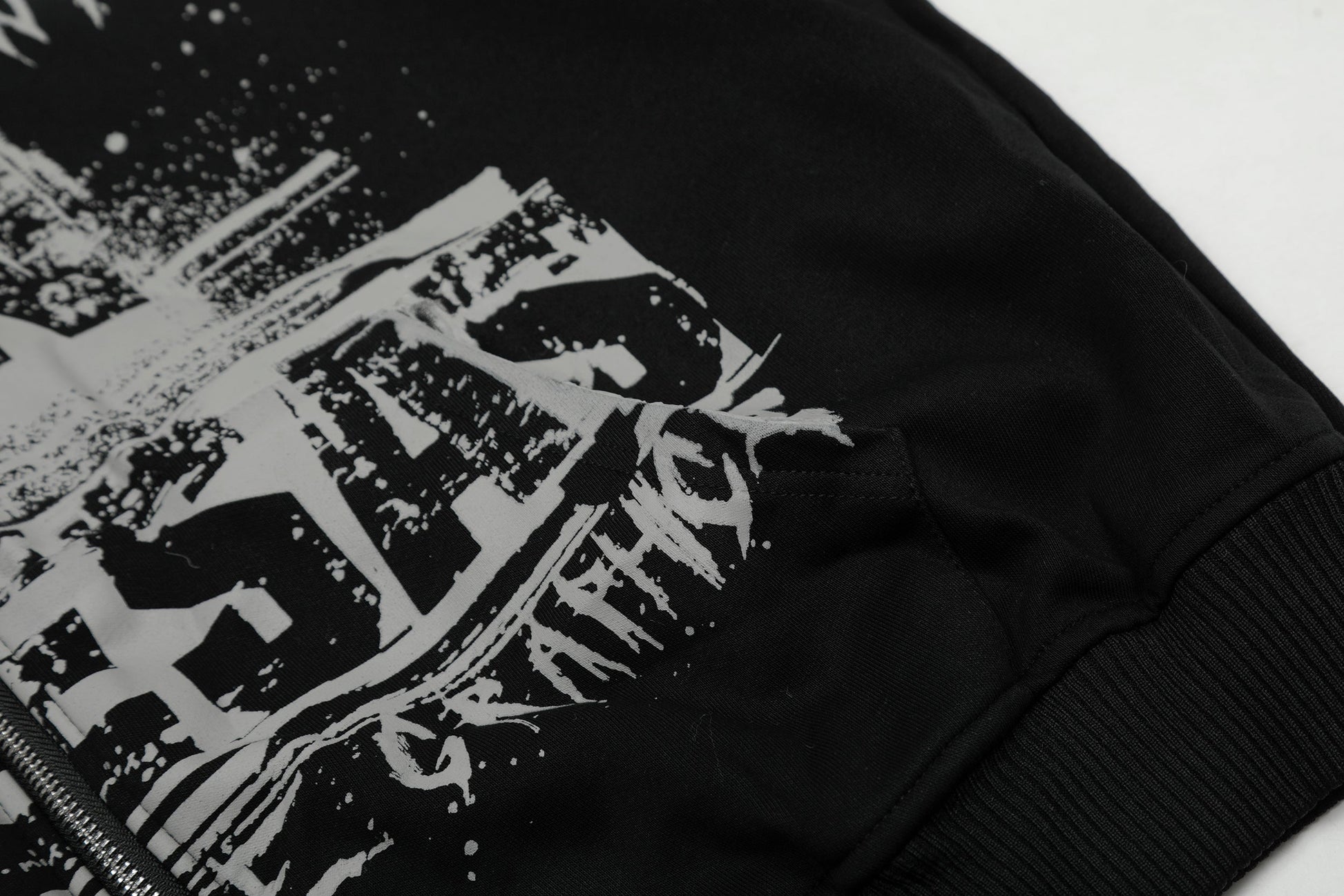 Graffiti Print | Oversized Zip Up Hoodie - Luxuryurbanwear