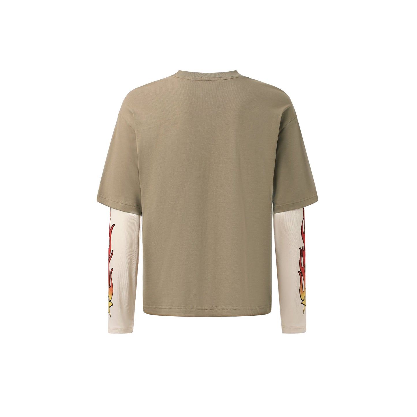 Vintage Flame Letter | Contrast Sweatshirt - Luxuryurbanwear