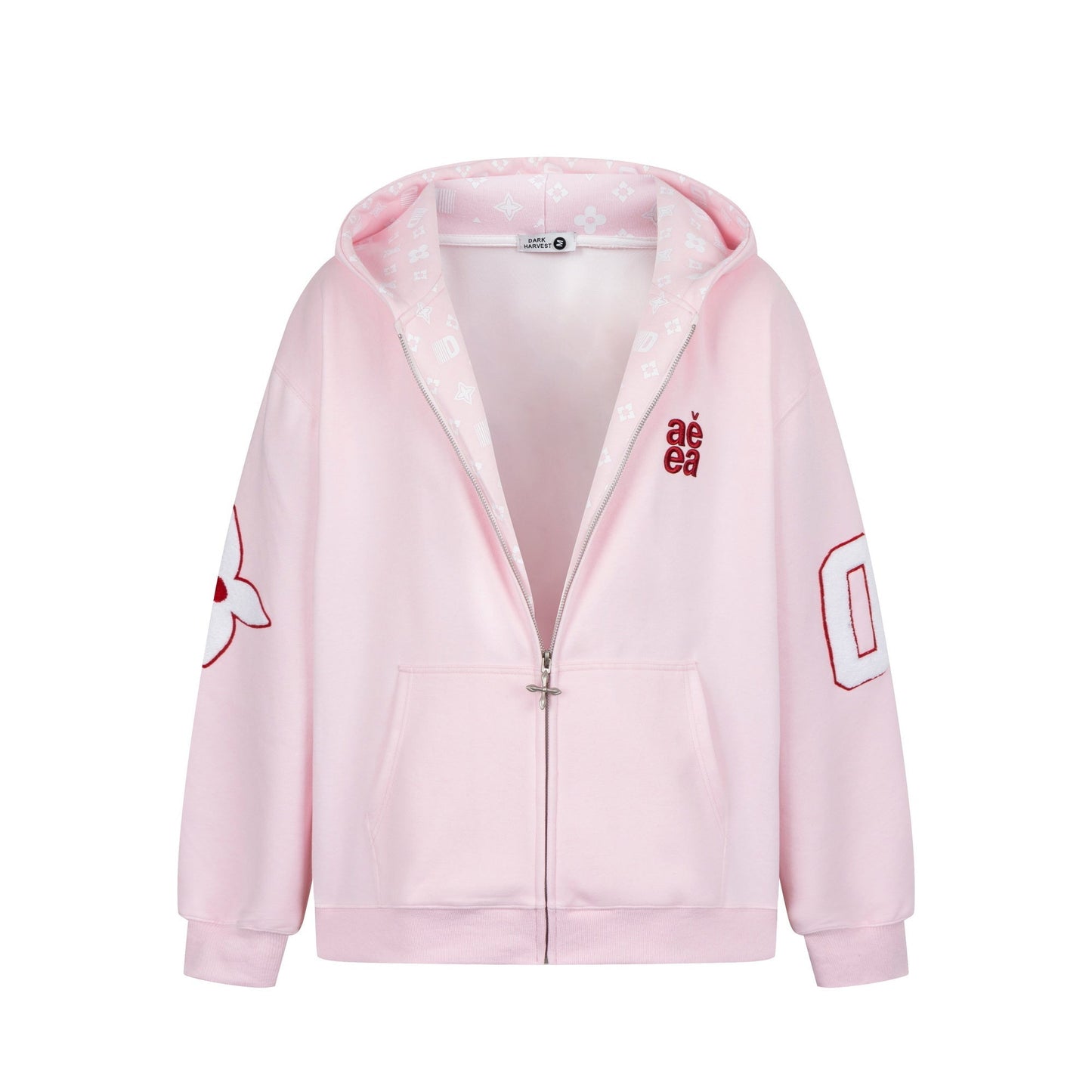 Varsity 08 | Graphic Zip-Up Hoodie - Luxuryurbanwear