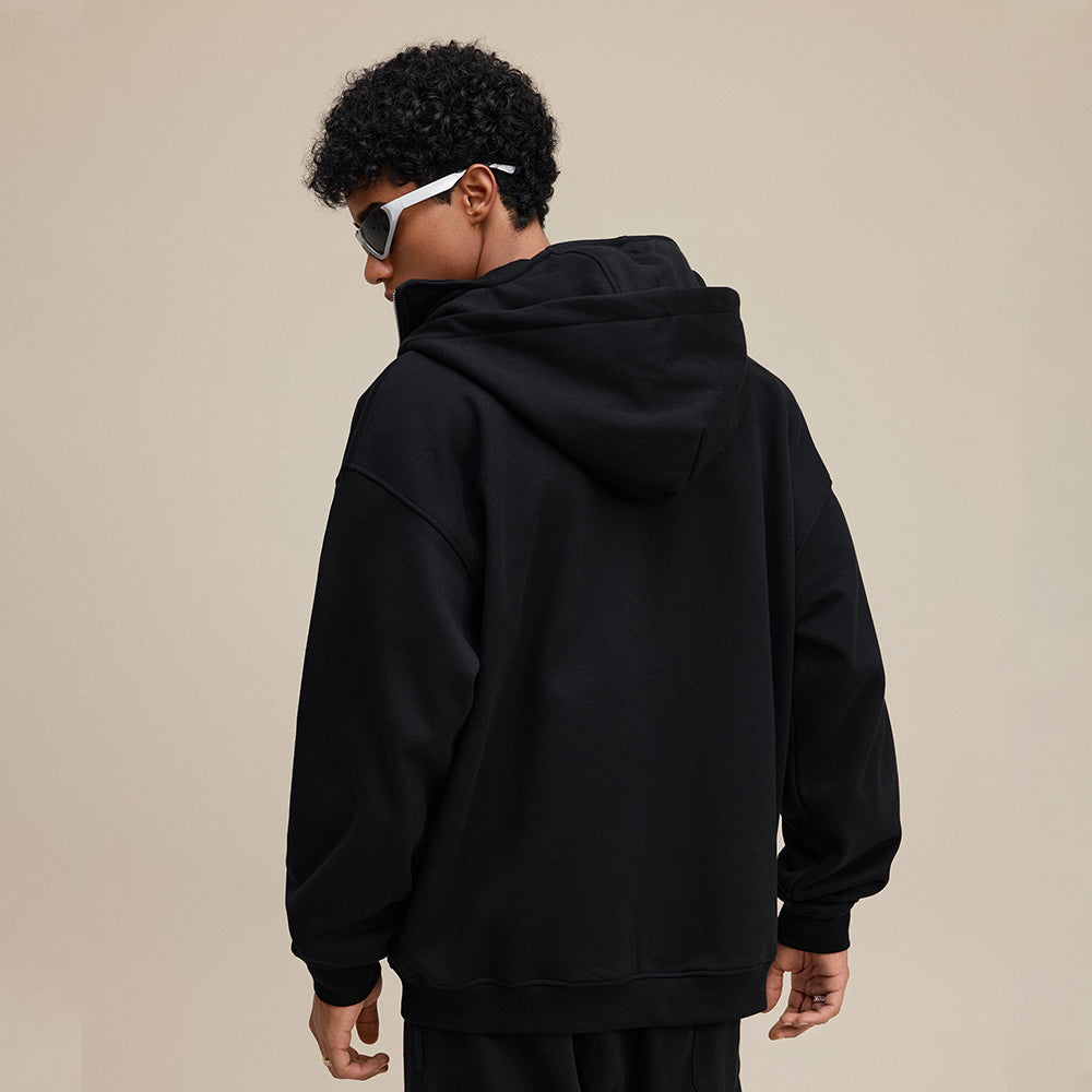 Windproof Mask | Oversized Zip Up Hoodie - Luxuryurbanwear