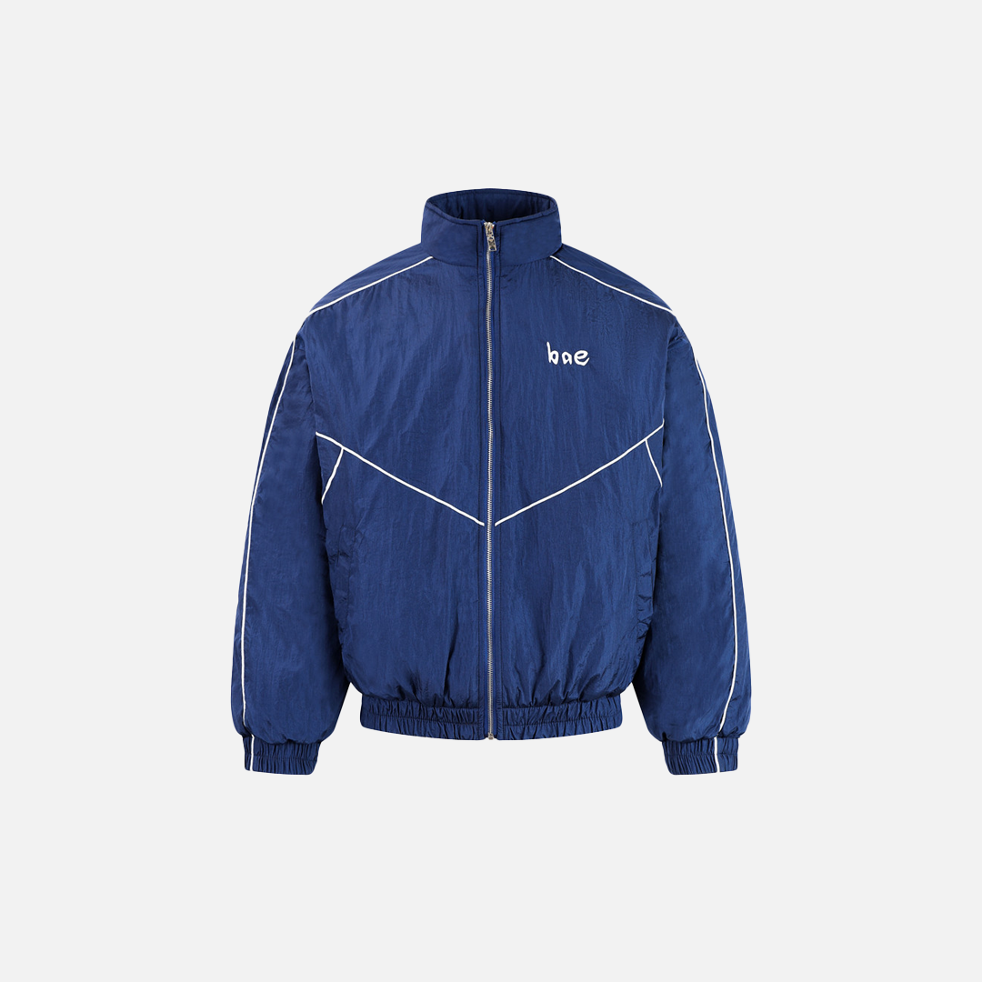 Cozy Warm Loose Fit High Neck Windbreaker Jacket - Luxuryurbanwear