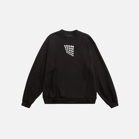 Spring Stylish Embroidered Round Neck Sweatshirt - Luxuryurbanwear