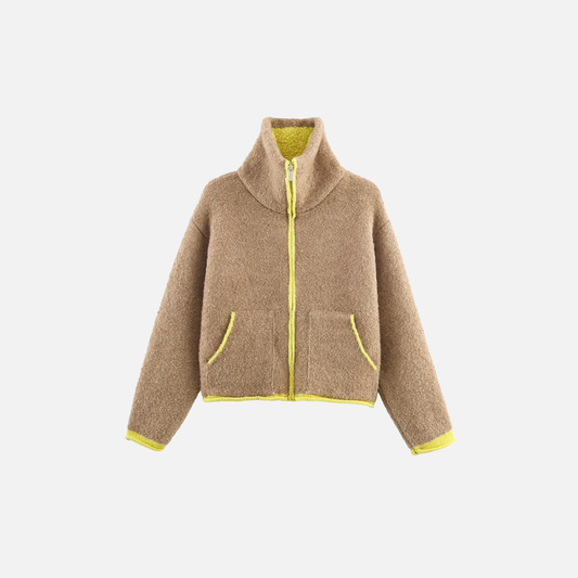Versatile Colorful Decorative Layered Fur Jacket - Luxuryurbanwear