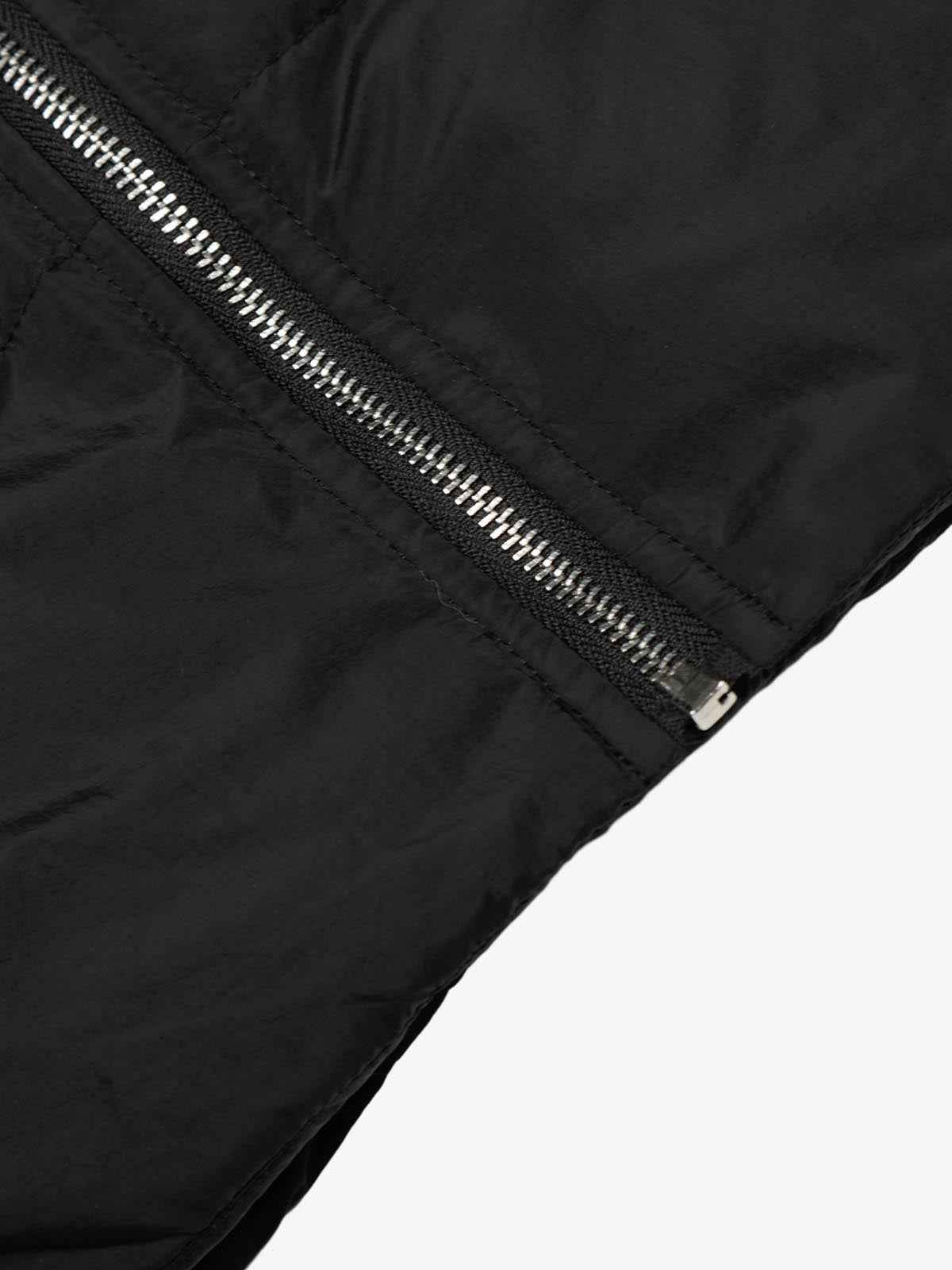 Vintage Asymmetric Zip High-Neck Puffer Jacket