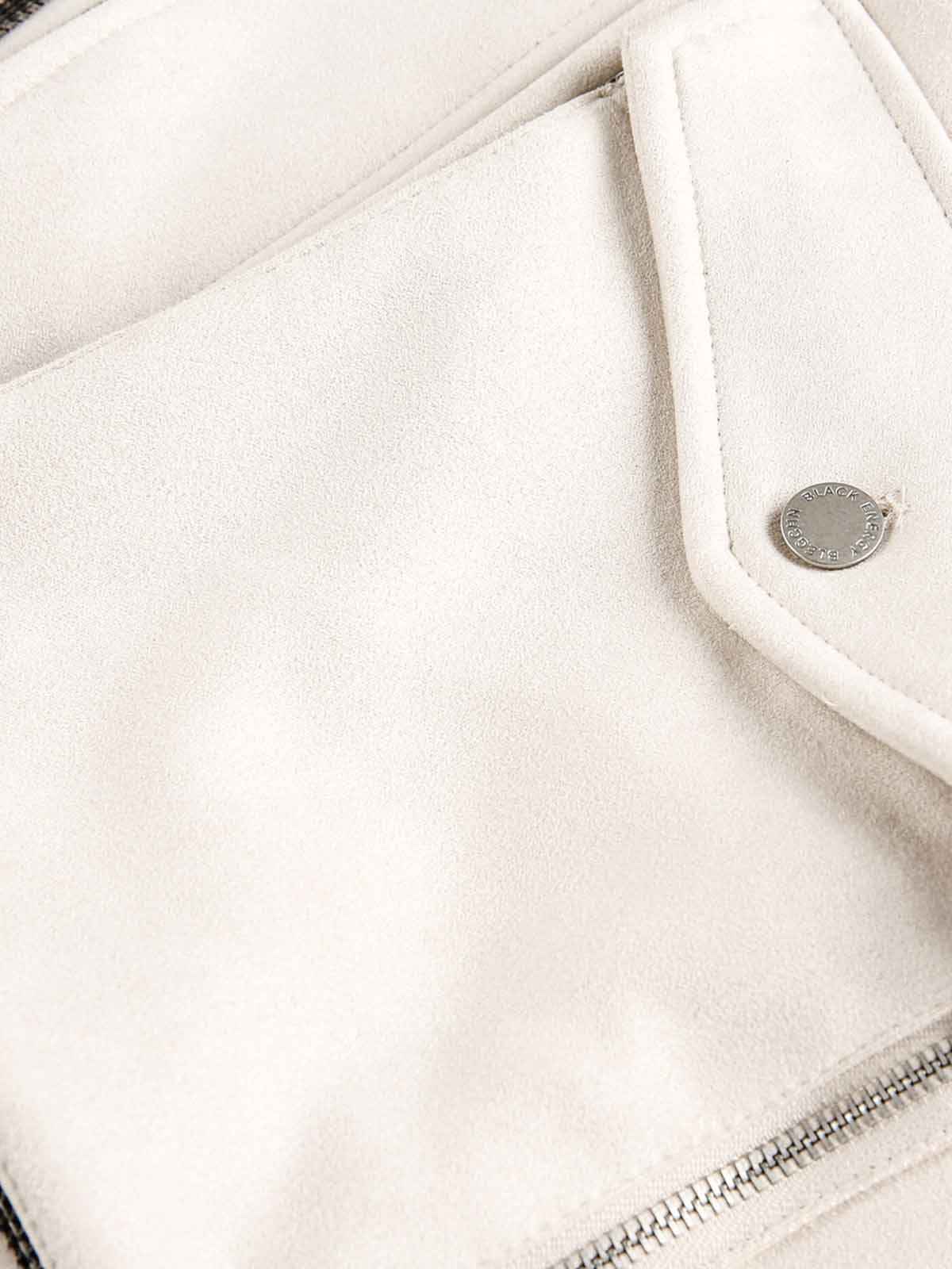Military-Inspired Utility Shoulder Straps Zip Jacket