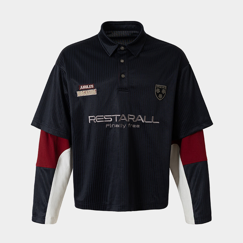 Retro Blocking Patchwork | Racing Sweatshirt - Luxuryurbanwear