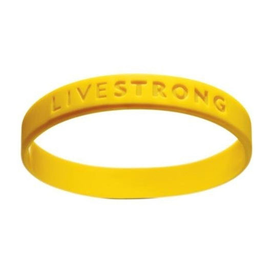 NIKE Official Live Strong Lance Armstrong Yellow Cancer Livestrong Rubber Wristband Bracelet Adult Size