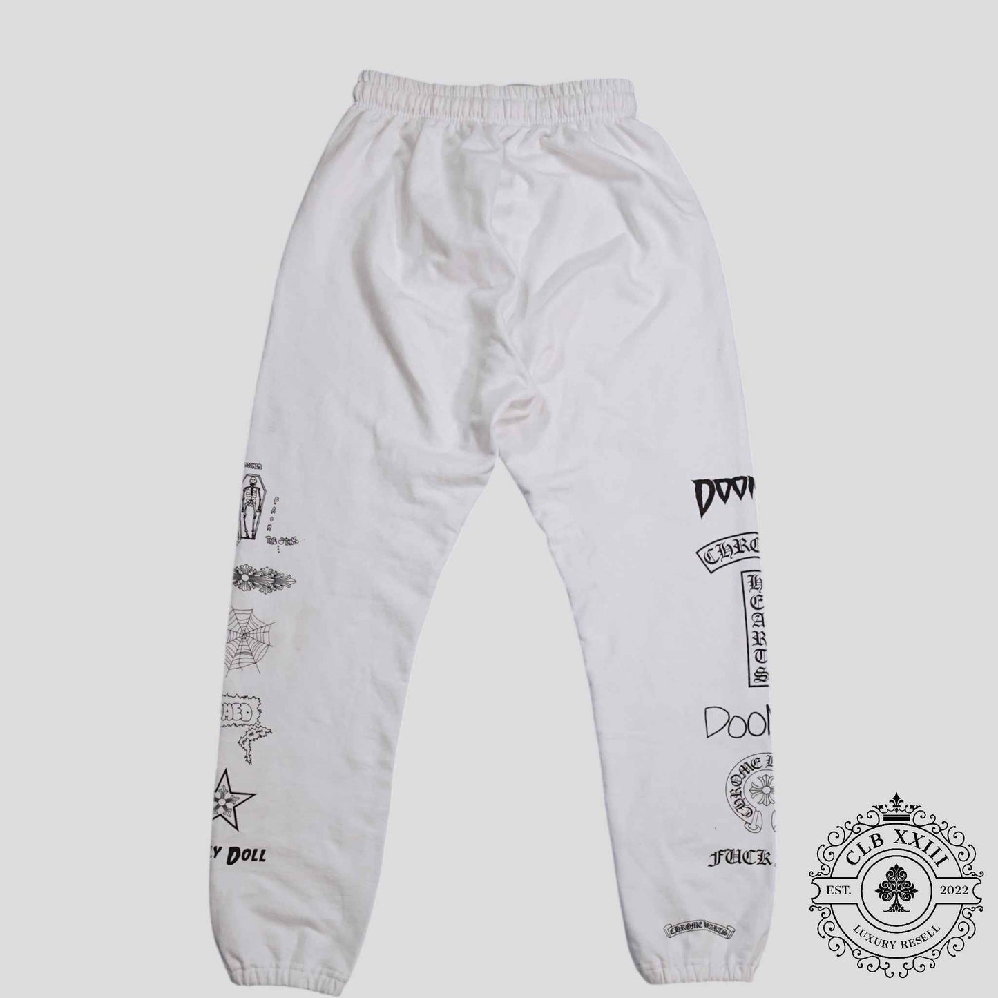Chrome Hearts Deadly Doll Sweatpants in White