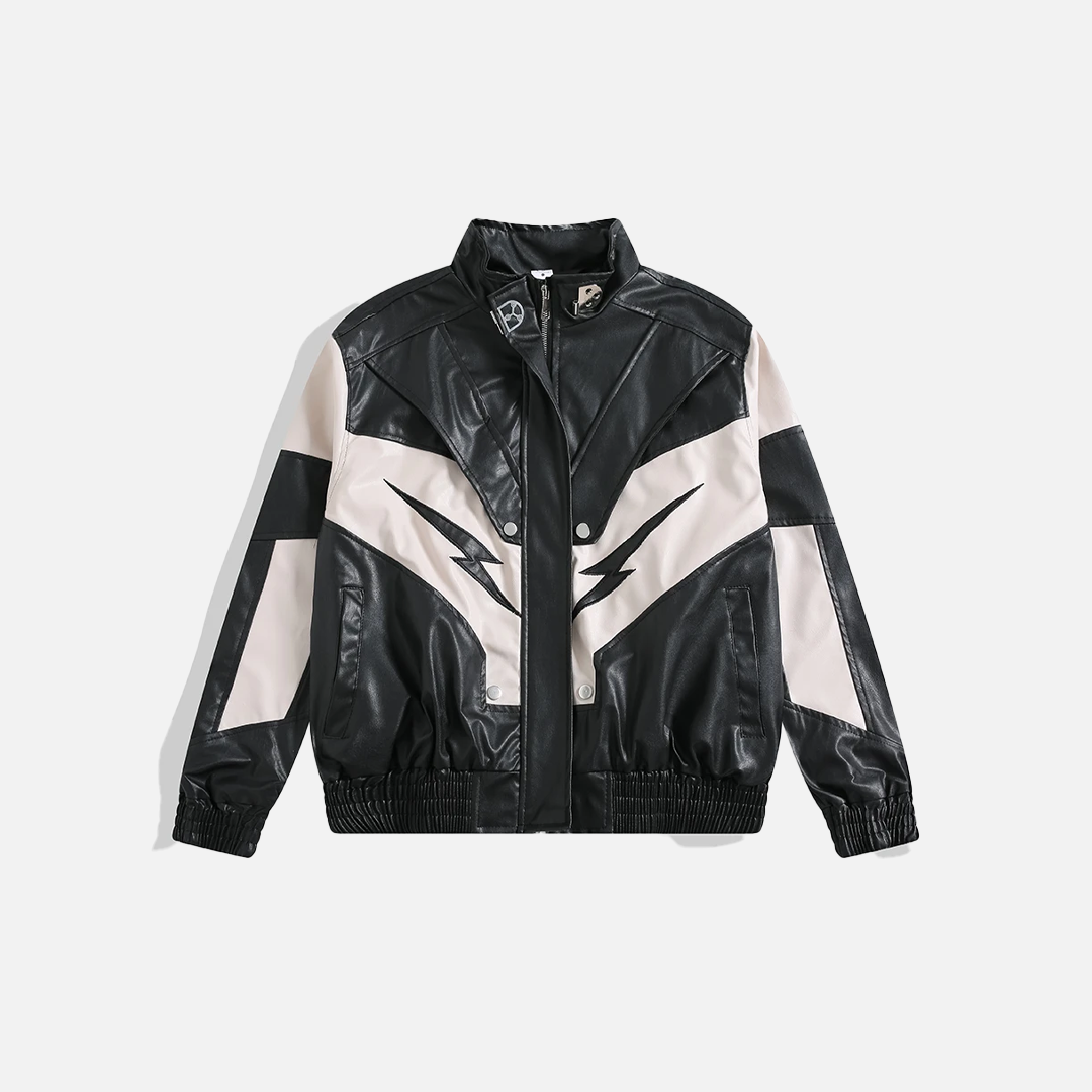 Trendy Streetwear Handsome Motorcycle PU Leather Jacket - Luxuryurbanwear