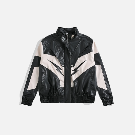 Trendy Streetwear Handsome Motorcycle PU Leather Jacket - Luxuryurbanwear
