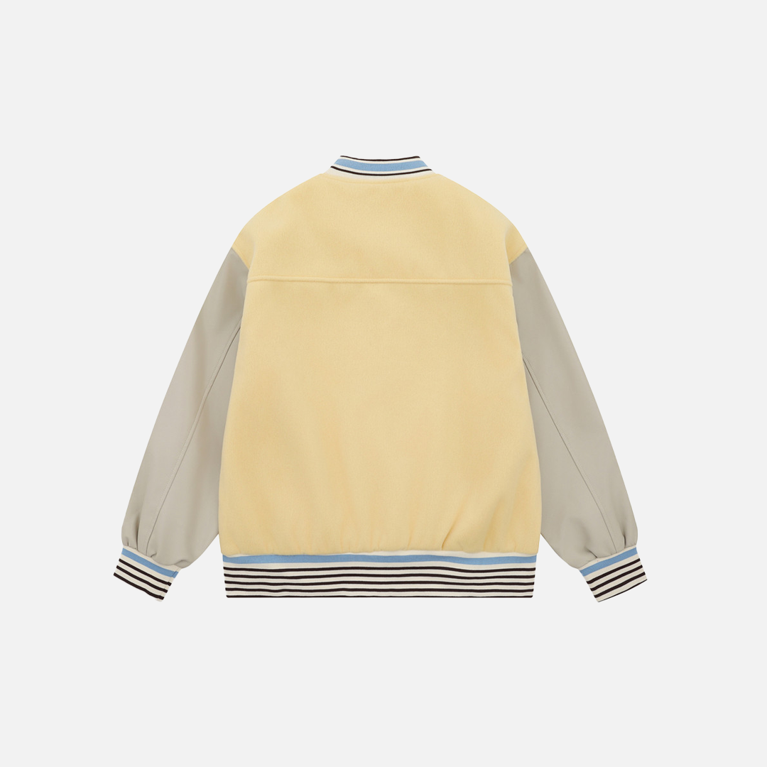 Stylish Oversized Embroidered Baseball Varcity Jacket - Luxuryurbanwear