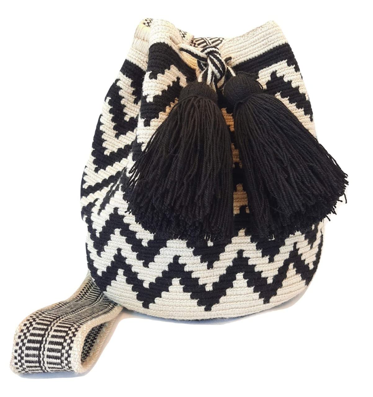 MEDIUM Wayuu Mochila Bag For Women original bolsa tejida colombiana authentic crochet pattern Gift from Colombia | AUTHENTIC WAYUU