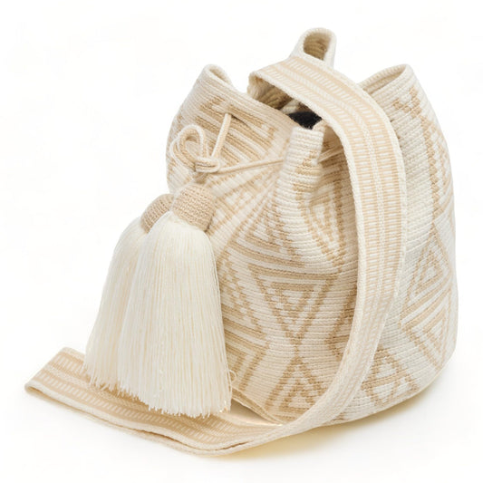 MEDIUM Wayuu Mochila Bag For Women original bolsa tejida colombiana authentic crochet pattern Gift from Colombia | AUTHENTIC WAYUU