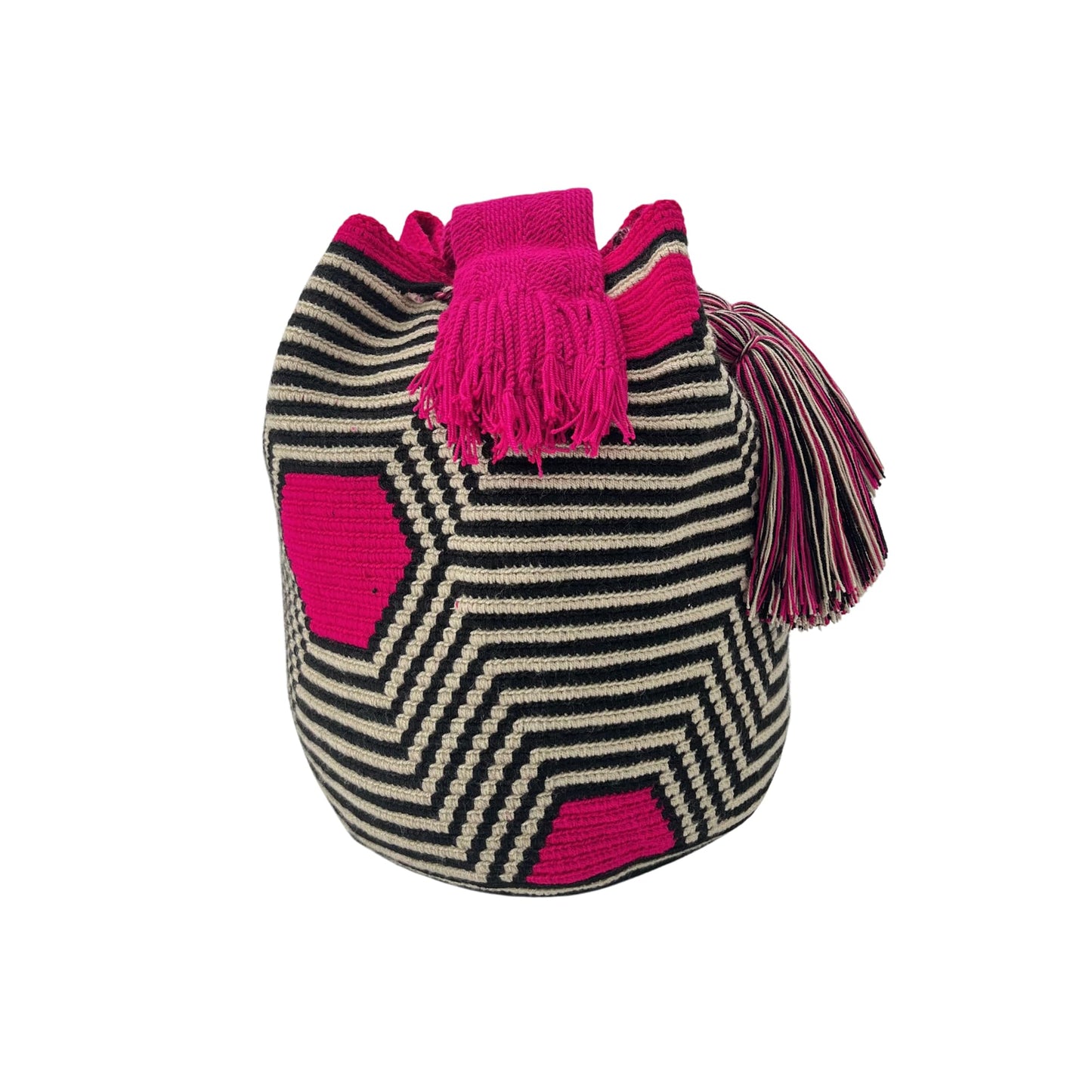 Authentic Wayuu Bag - Large Handmade Colombian Mochila - Handwoven Tribal Crossbody Shoulder Bag for Women - Unique