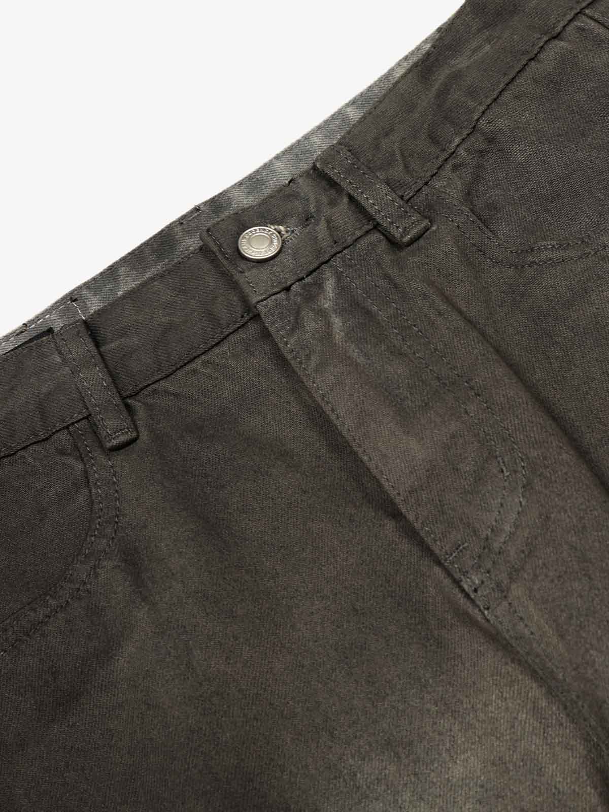 Faded Wash Barrel Leg Denim Jeans - Luxuryurbanwear