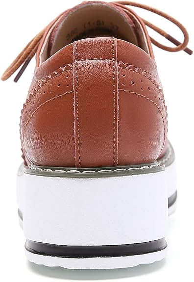 LUW Striped Platform Oxford Shoes Woman