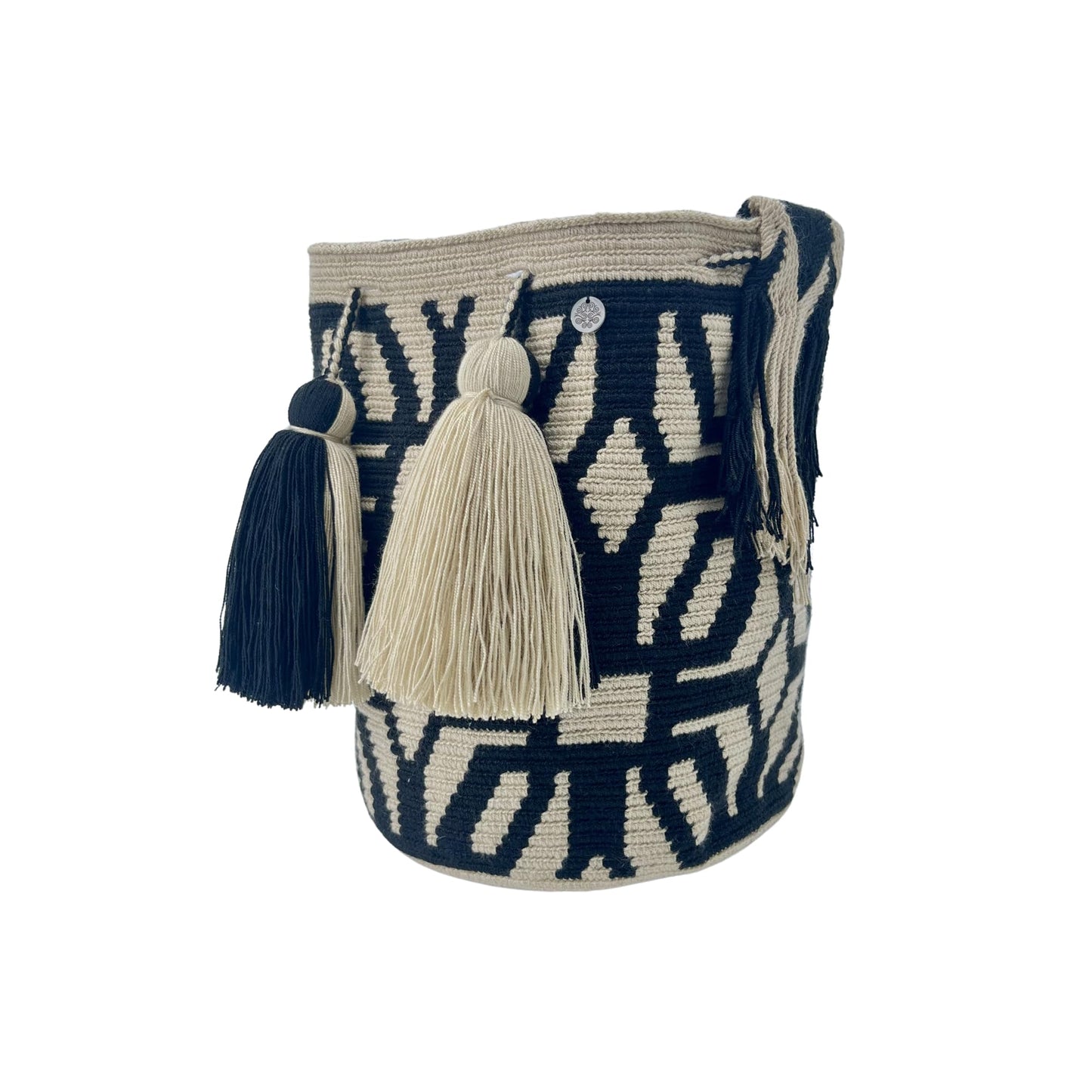 Authentic Wayuu Bag - Large Handmade Colombian Mochila - Handwoven Tribal Crossbody Shoulder Bag for Women - Unique