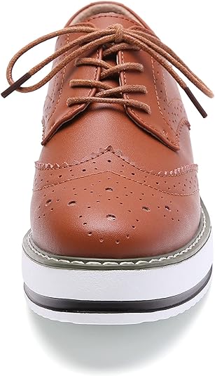 LUW Striped Platform Oxford Shoes Woman