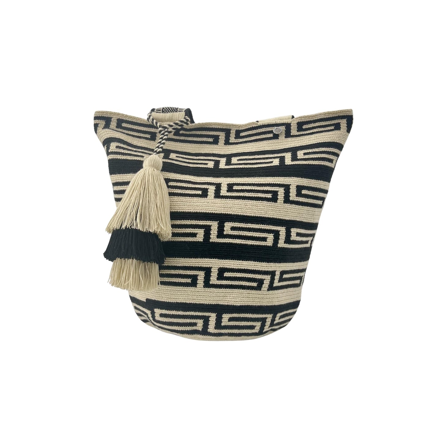 Authentic Wayuu Bag - Large Handmade Colombian Mochila - Handwoven Tribal Crossbody Shoulder Bag for Women - Unique